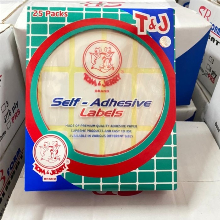 

Label Tom & Jerry / Sticker Tom and Jerry Ukuran Sedang - 1 box isi 25 pack