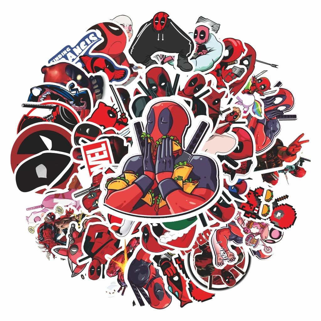 

COD 100 Pcs Motif Game Dead Pool Lucu Colorfull Anti Air Untuk Dekorasi Notebook Sepeda Skateboard Handphone DIY