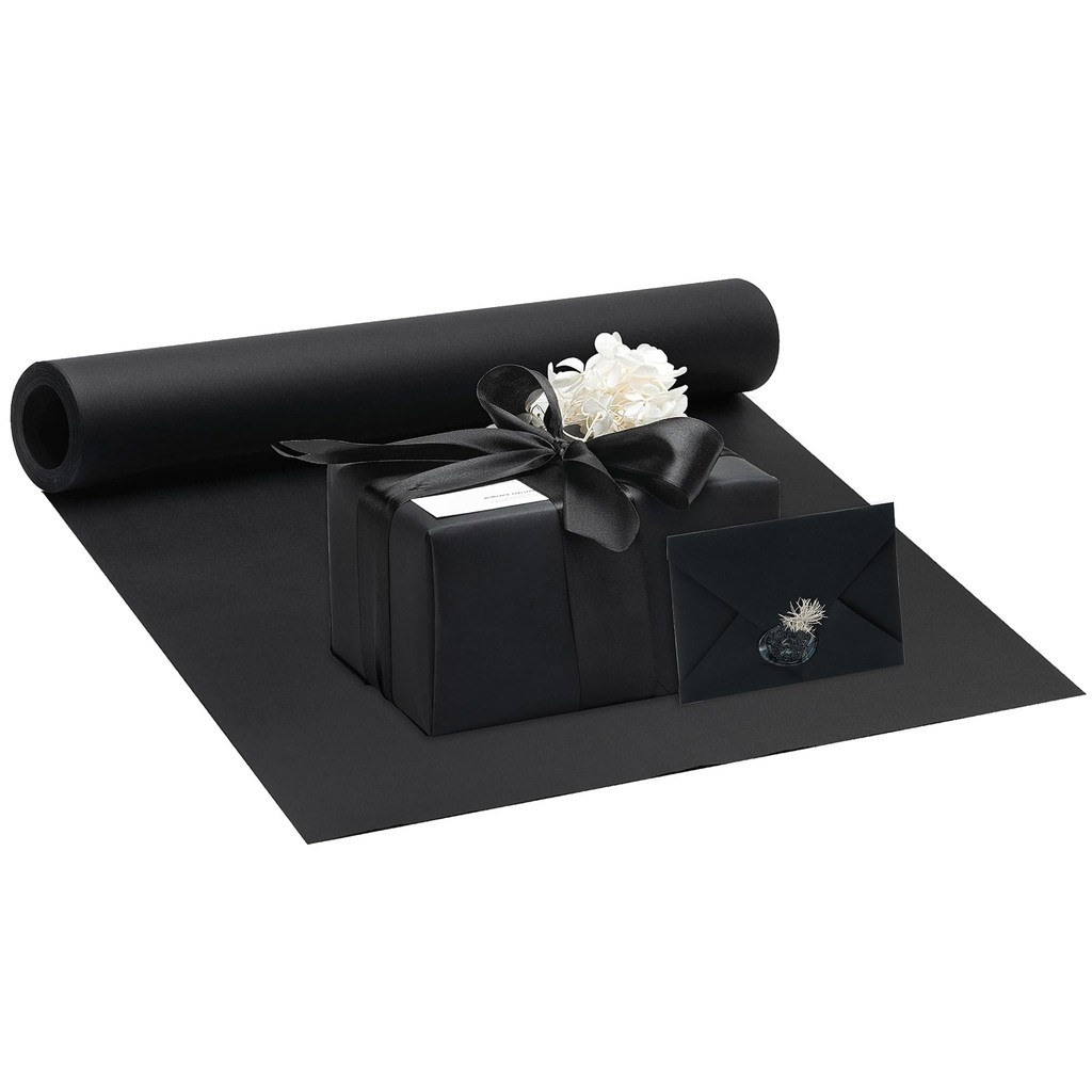 

kraft paper Black Wrapping Paper Paper Perfect for DIY Crafts/Drawing/Gift Wrapping Wall Art/Wedding Birthday Festival Supply