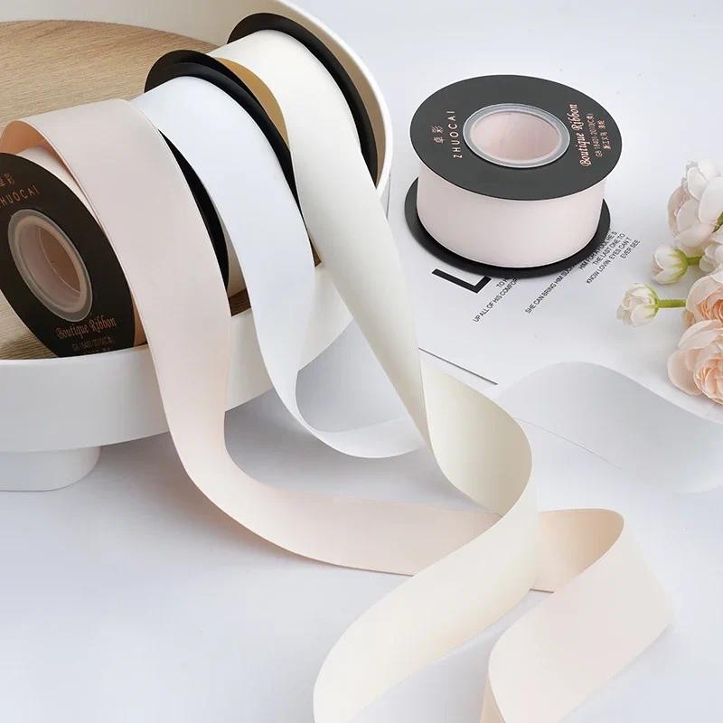 

40mm Matte Ribbon Satin Ribbons DIY Artificial Silk Roses Crafts Supplies Sewing Accessories Scrapbooking Material 18meters/roll