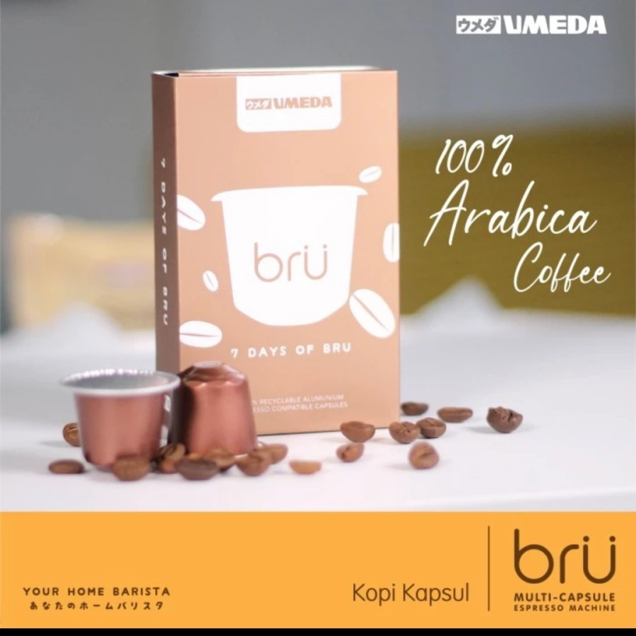 

UMEDA BRU Coffee Kapsul / Nespresso Compatible Ori