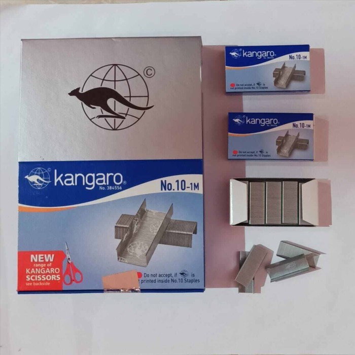 

Isi Staples Kangaro No. 10 Original - 1 pack isi 20 box