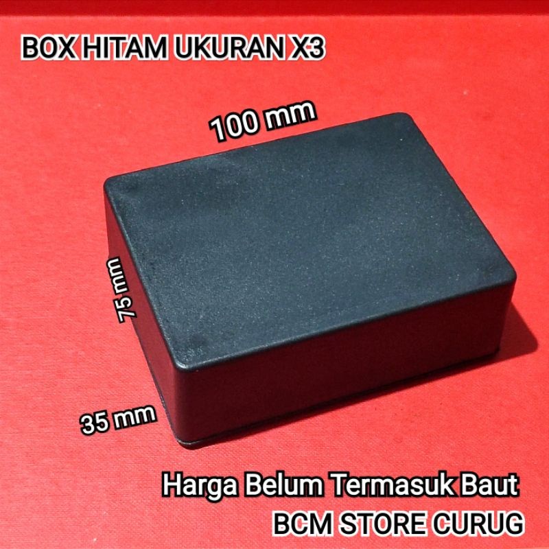 BOX HITAM X3 / BOX PLASTIK UKURAN X3