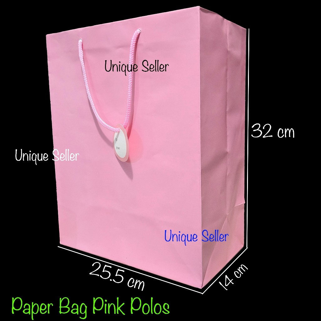 

Paper Bag Goodie Hand Bag Tas Kertas Kado Souvenir Hadiah Acara Ulang Tahun Ultah Pink Polos 25.5x14x32 cm / Tas Hadiah Kado Souvenir Acara Ulang Tahun Ultah Happy Birthday Pink Polos 25.5x14x32 / Tas Kertas Tali Paper Bag Tali Glitter Pink Polos