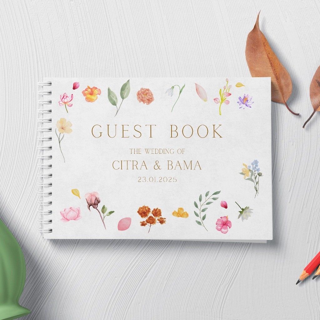 

Aneka Custom Buku Tamu Pernikahan - Soft Cover Guest Book Guestbook Minimalis GBC9