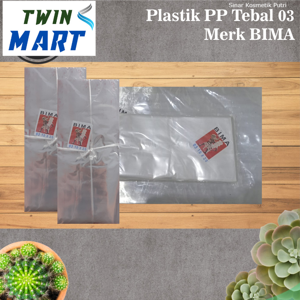 [Tebal 03] Plastik PP merk BIMA / Plastik Snack / Kantong Plastik Makanan / Tebal 03