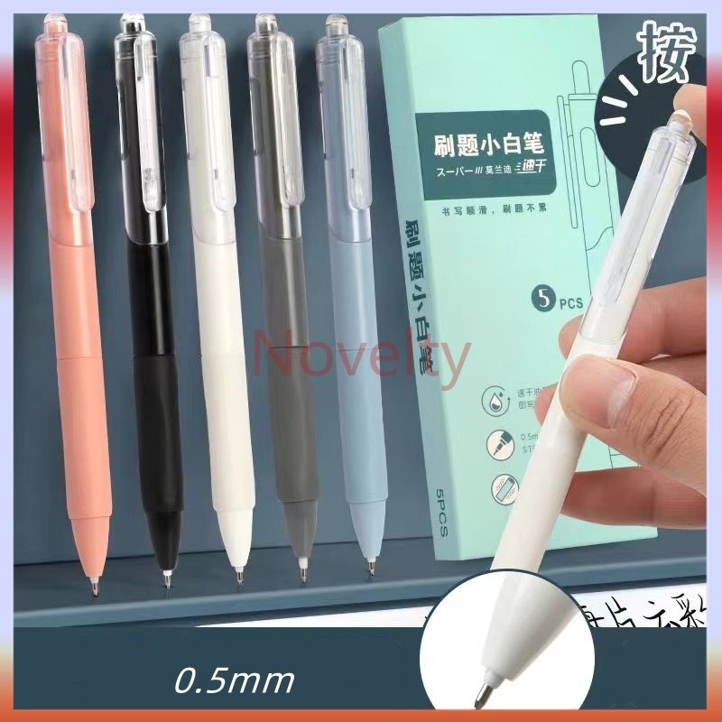 

Novelty Morandi Color Gel Pen/Gel Pen Bolpoin Tinta Hitam 0.5mm