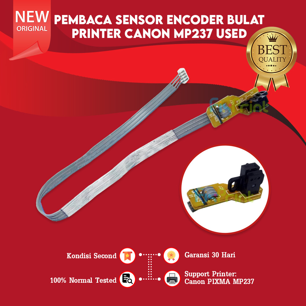 Sensor Timing Disk Pembaca MP237 Used Sensor Encoder Bulat Printer Canon MP237 Cabutan