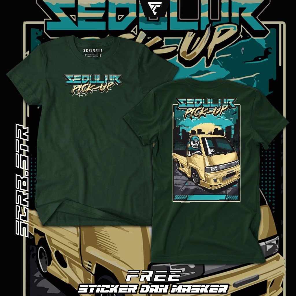 Kaos Mobil Pick up | Baju Komunitas Mobil Pick UP Indonesia | Kaos Team Mobil Pickup Carry | Kaos Mo