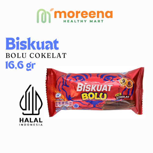 

BISKUAT - Biskuit Bolu Cokelat Camilan Anak Sehat 16,6 gr