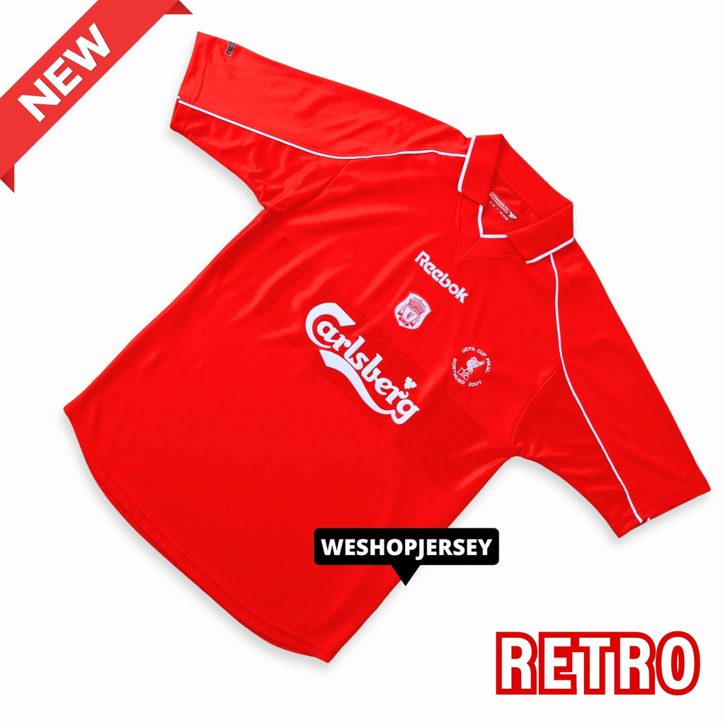 Fans Version Jersey Liverpool Retro Home 2000/2001 Baju bola Liverpol Winner Uefa Cup 00 01 Kaos Foo