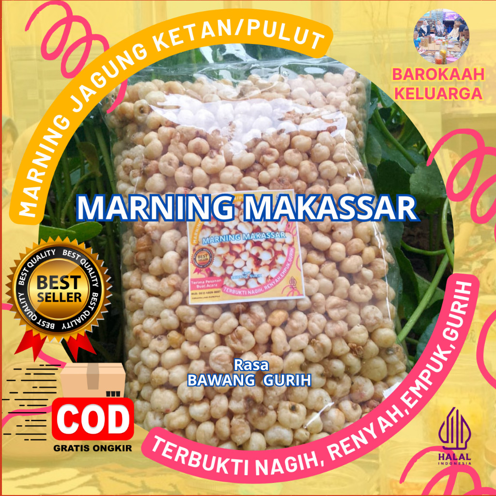 

Makaroni Jagung Marning Sultan Jagung Ketan Putih 100 Gr, 250 Gr 500 Gr, 1kg Gurih Bawang Terbukti Renyah Banget Harga Spesiall