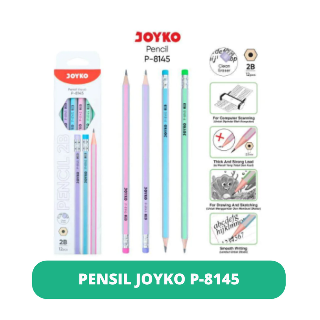 

[PRO.ATK] (PAK) PENSIL 2B JOYKO P-8145