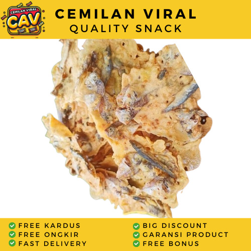 

CAV REMPEYEK IKAN ASIN 1KG Peyek Ikan Asin Peyek Oyot Rempeyek Teri Rempeyet Udang Rempeyet Viral