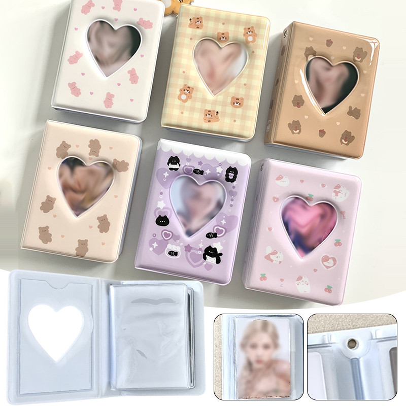 

3 Inch Kpop Photocard Binder Album Idol Picture Card Collect Book Binding Machine Picture Poka Scrapbook Picture Storage Case