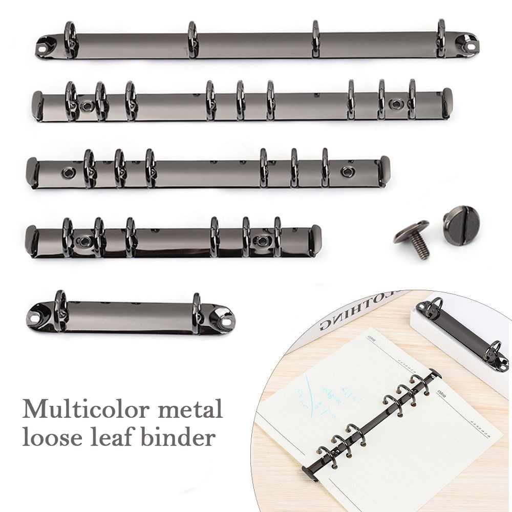 

Metal Loose-leaf Binding Clip Colorful Spiral Binder File Folder DIY Album Diary Clips Ring For A4/B5/A5/A6/A7 Notebook Binder