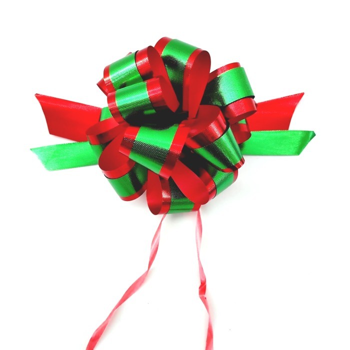 

Pita Tarik Kado Natal Merah Hijau Dekorasi Parcel Bungkus Gift Box - TX04 MERAH IJO