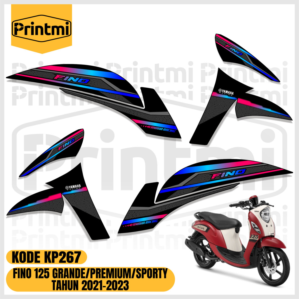 Stiker Striping Motor Fino 125 Grande Sporty Premium 2021 2022 2023 2024 Variasi