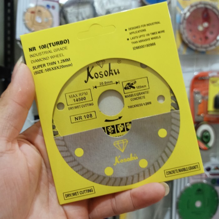 kosoku turbo thin nr108 - diamond wheel kosoku turbo mata pisau potong PROMO