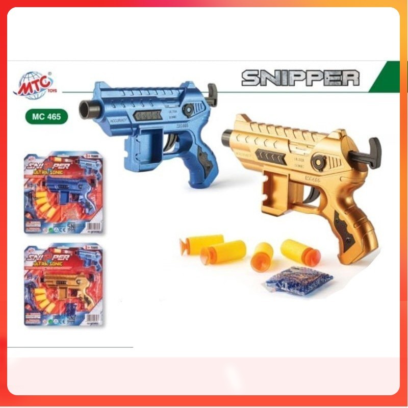 MC 465 MAINAN TEMBAK TEMBAKAN ULTRASONIC PELURU BUSA / MAINAN SNIPPER ULTRASONIC PELURU KARET