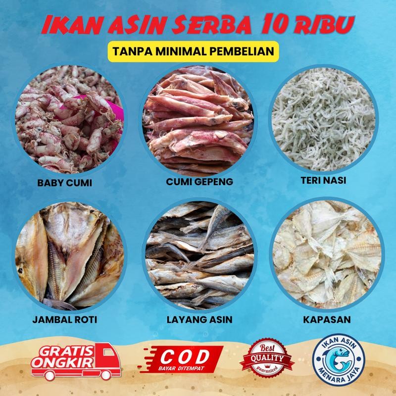 

IKAN ASIN SERBA 10 RIBU - IKAN ASIN MENARA JAYA