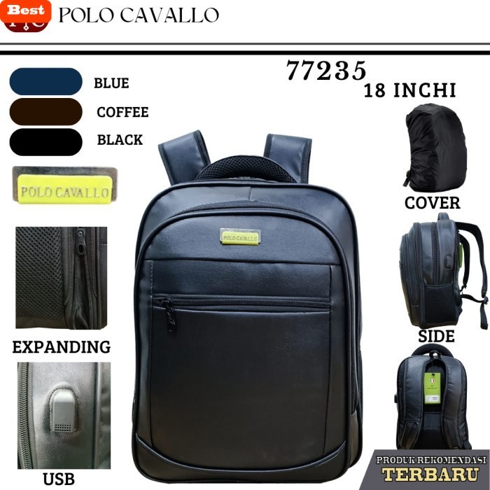 tas ransel pria murah berkualitas tas ransel kulit asli pria laptop besar original . import .