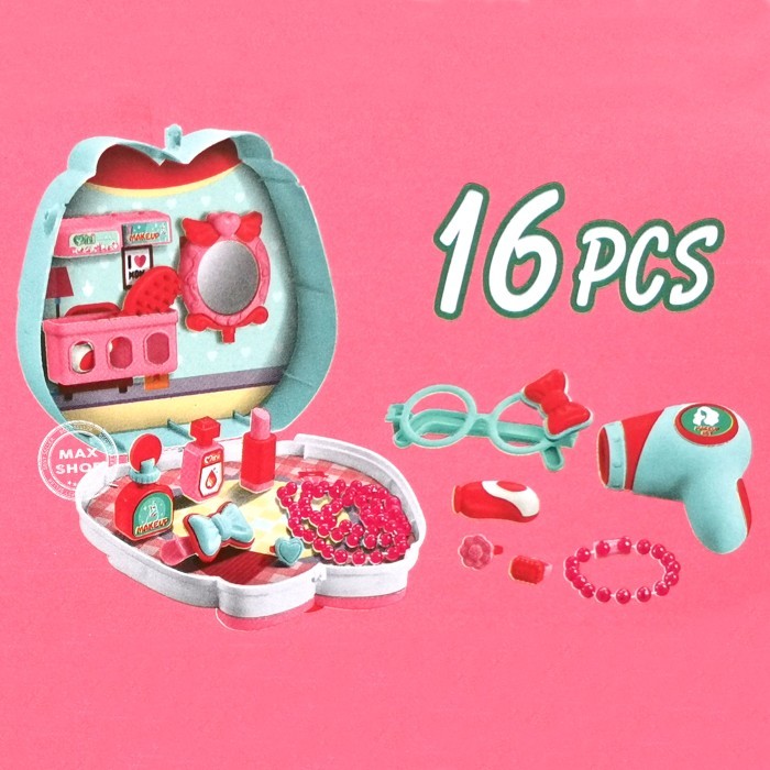 Mainan Edukasi Anak Tas Koper Lucu Mini Es Krim Dessert Set 19pcs