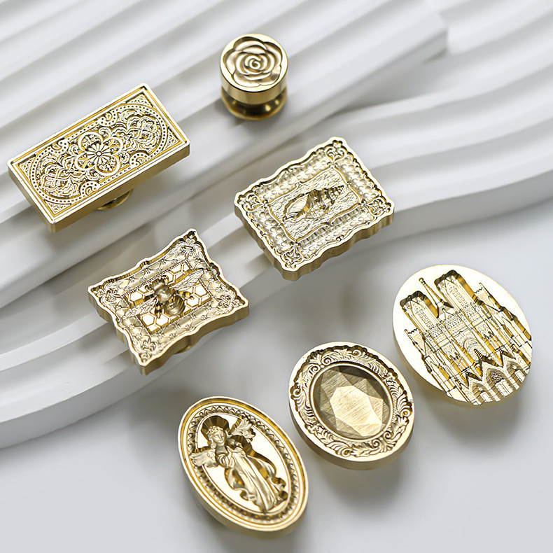 

3D Retro Wax Paint Seal Stamp Head Butterfly/Conch/Church/Angel Copper Head Envelopes Wedding Invitations Scrapbooking