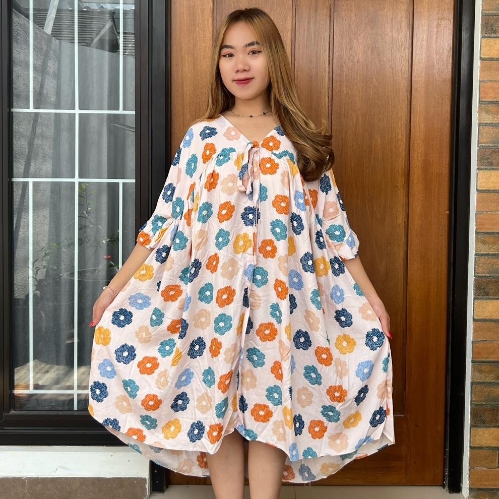 Queen Dress motif Rayon Premium