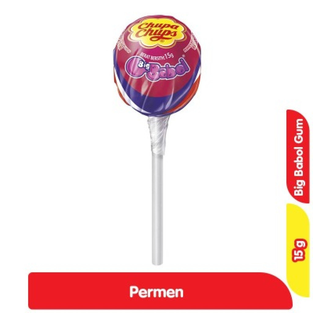 

Chupa Chups Permen Lolipop Big Babol Gum 15 g