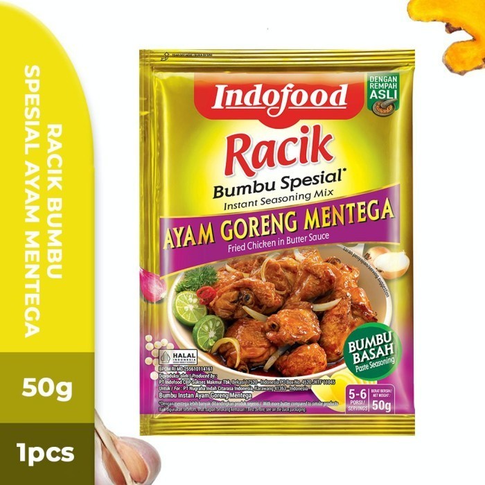 

NEW ITEM INDOFOOD BUMBU RACIK AYAM GORENG MENTEGA 50G BAHAN MASAK