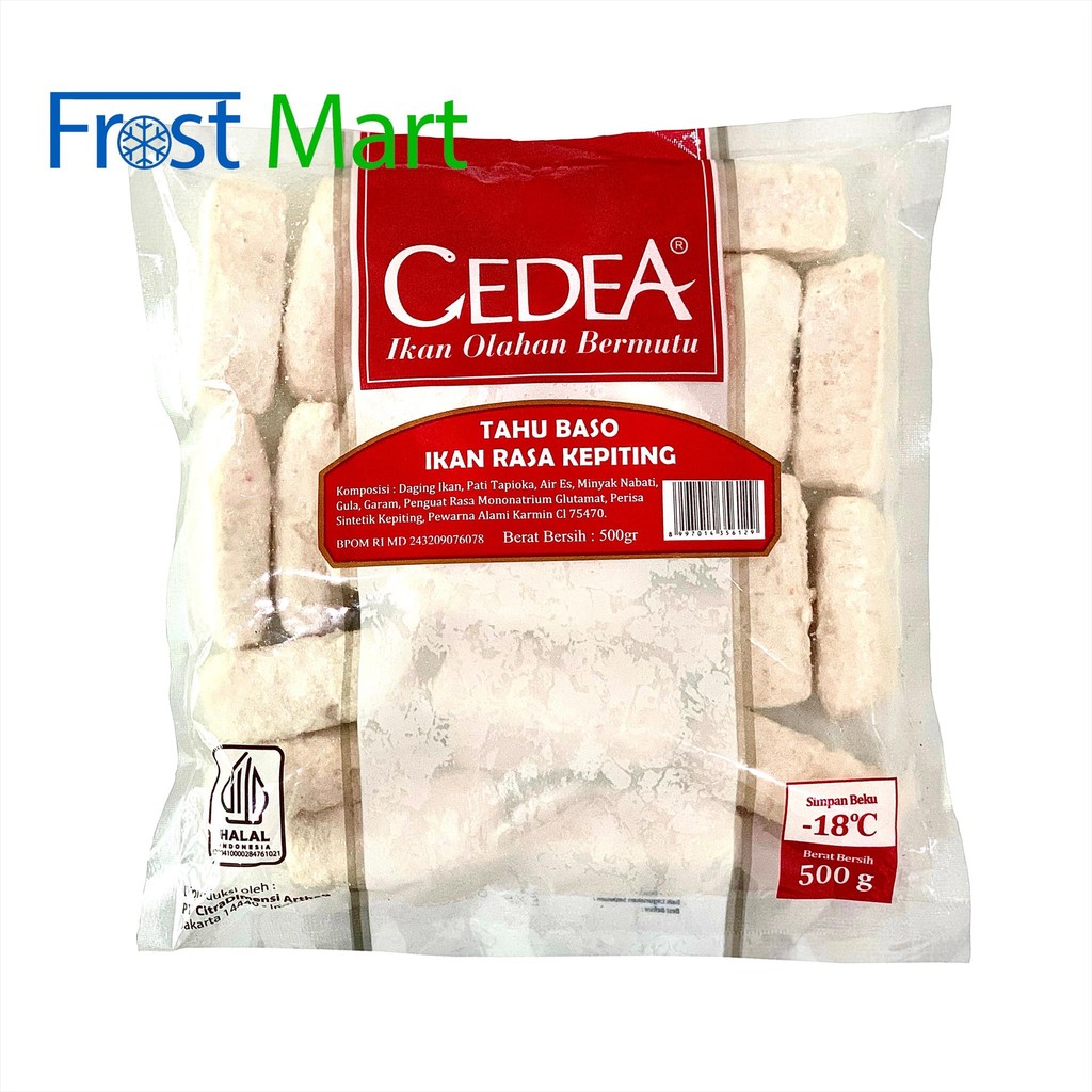 

CEDEA Tahu Baso Ikan Rasa Kepiting 500Gr
