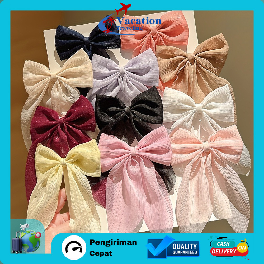 VT - JEPIT RAMBUT KAIN PITA KECIL  / HAIR CLIP CANTIK LUCU MODEL KOREA