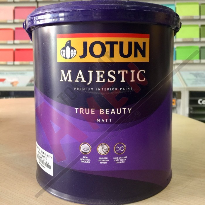 JOTUN MAJESTIC TRUE BEAUTY MATT 2.5LT - BLACK / CAT TEMBOK INTERIOR