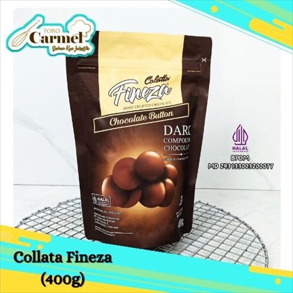 

Colatta Fineza Dark 400gr - Choco Button Comp / Coklat Coin