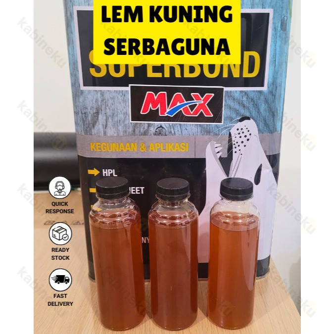 

Lem Kuning Serbaguna Perekat Serba Kuat Lem Perbaikan Perabotan Aibon - 200 ML