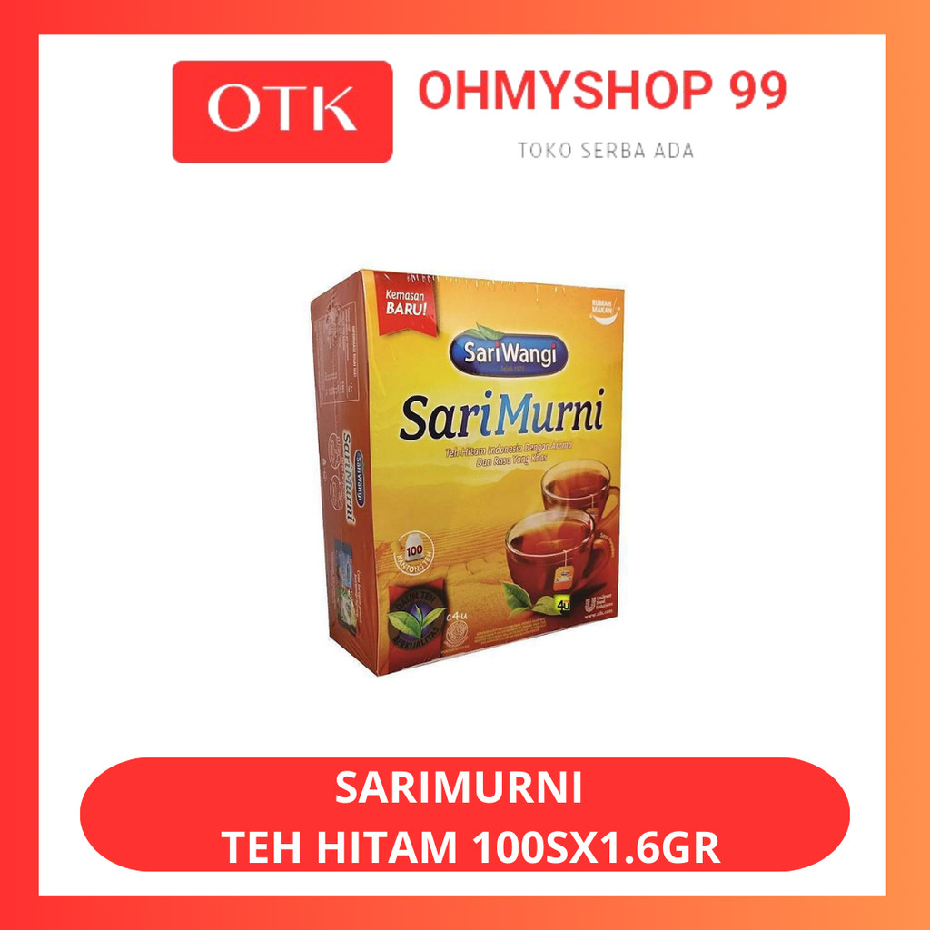 

Sariwangi Sarimurni Bubuk Teh Hitam Celup 100S