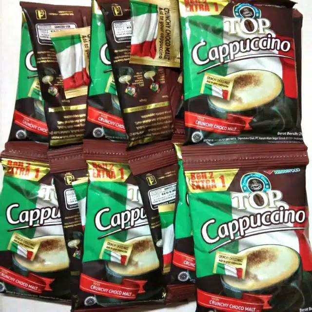 

Kopi Top Cappucino Rasa Italia Praktis 1 renteng isi 15 pcs - pengedarjajan
