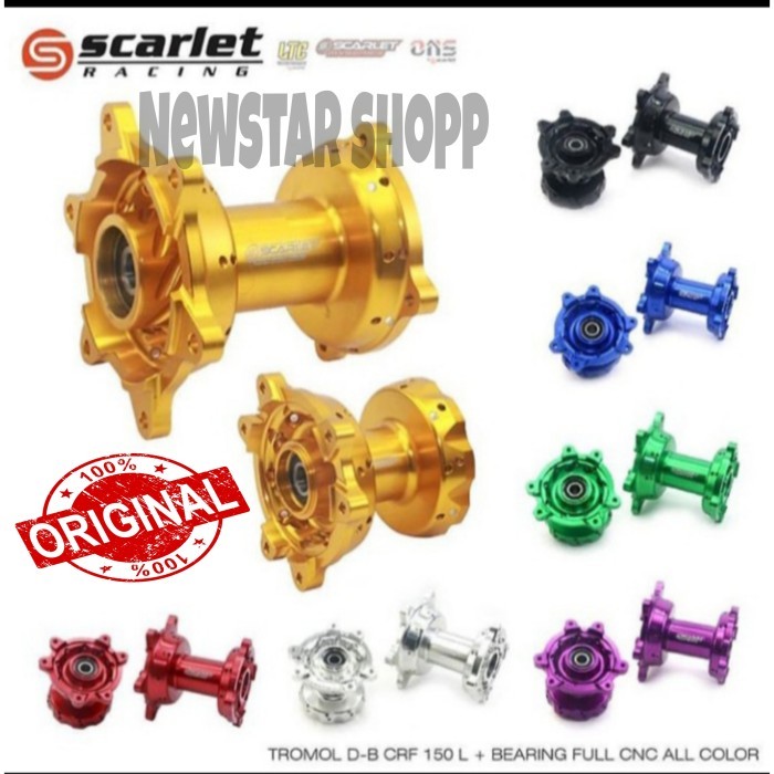 tromol CRF 150 hole 36 full cnc Scarlet racing original - Hitam