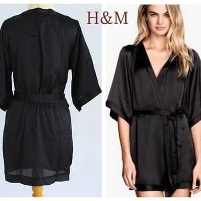 H&M KIMONO SATIN HNM (VICTORIA SECRET LA SENZA TRIUMPH LINGERIE BRA)