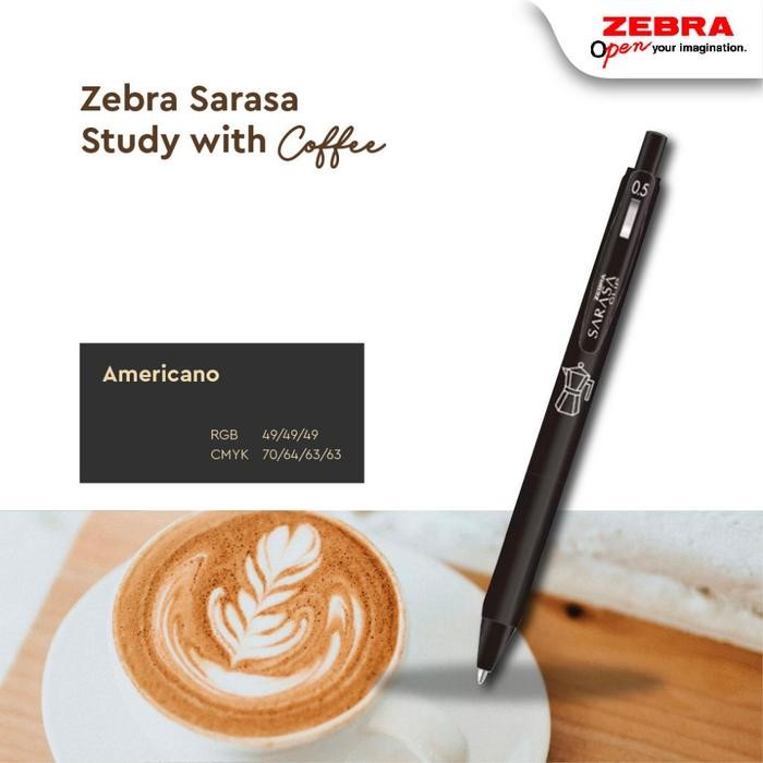 

NEW PROMO-[Terlaris] Zebra Sarasa Pulpen Gel 0.5mm Vintage Coffee Series - Limited Edition - satuan - Americano