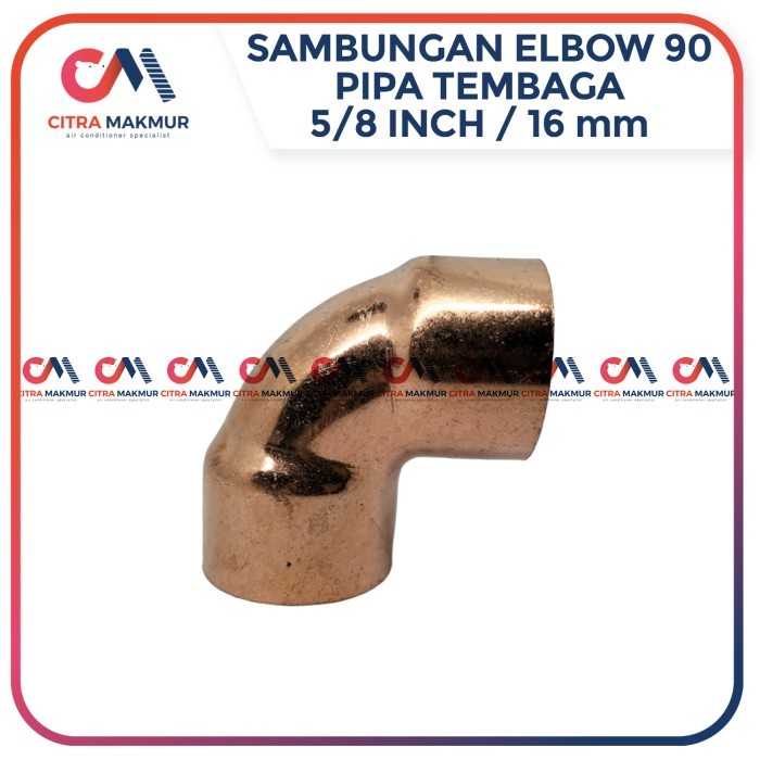 (FS) Elbow Coupling Shock 5/8 Inch Pipa AC Tembaga Sok Sambungan Las L
