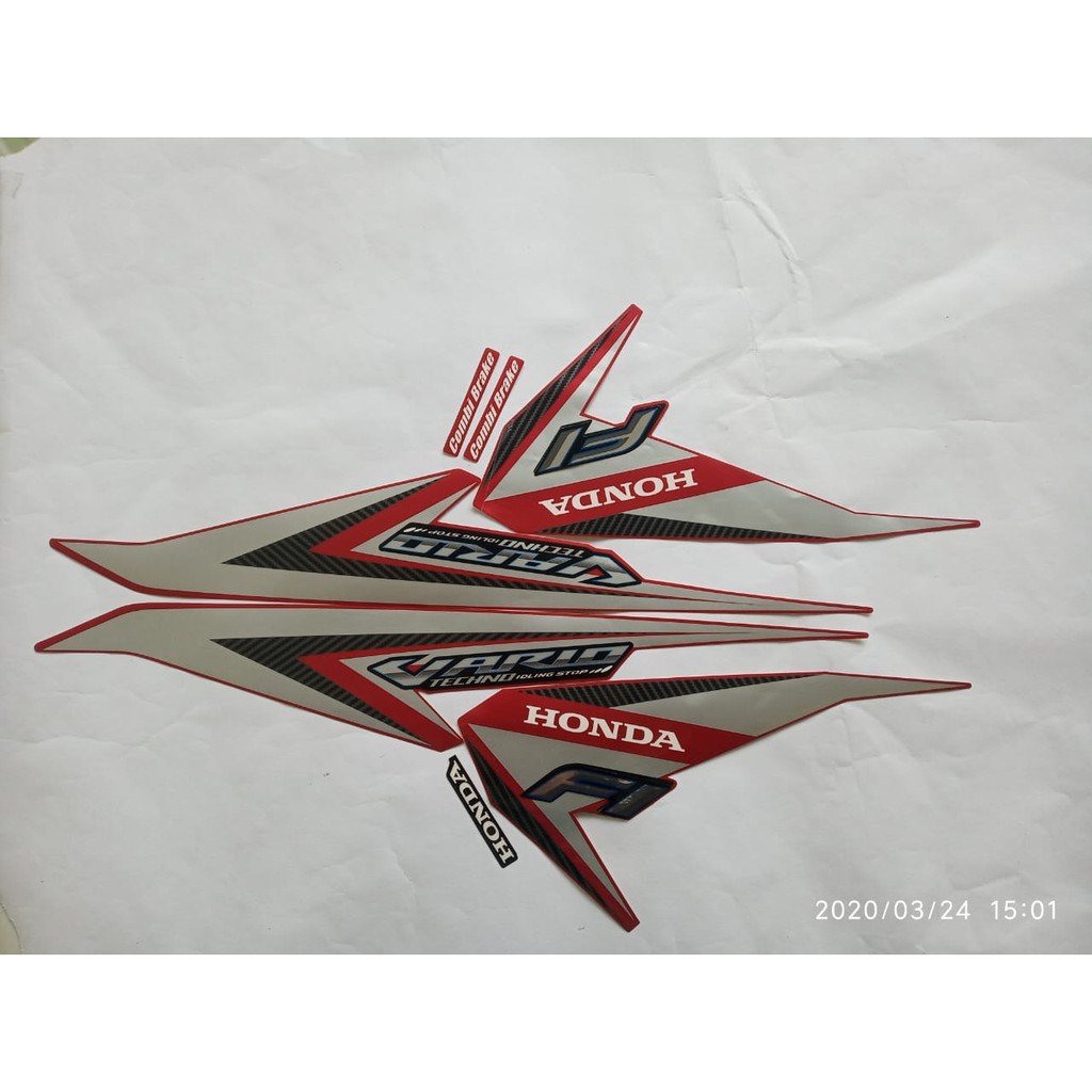striping motor honda vario techno 125 2015 2016 merah