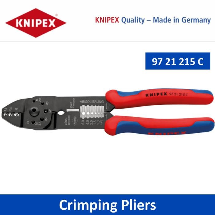 KNIPEX 97 21 215 C Tang Krimping Skun Scun Crimping Pliers