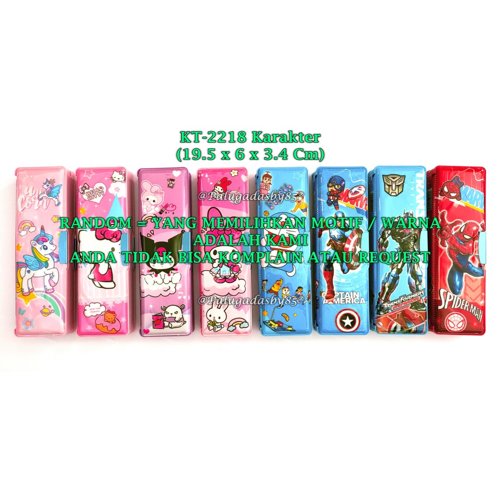 

(1 Biji) GROSIR Kotak Pensil Magnet Karakter 19.5 x 6 x 3.4 Cm / Kotak Pensil SPSIMP KT-2218