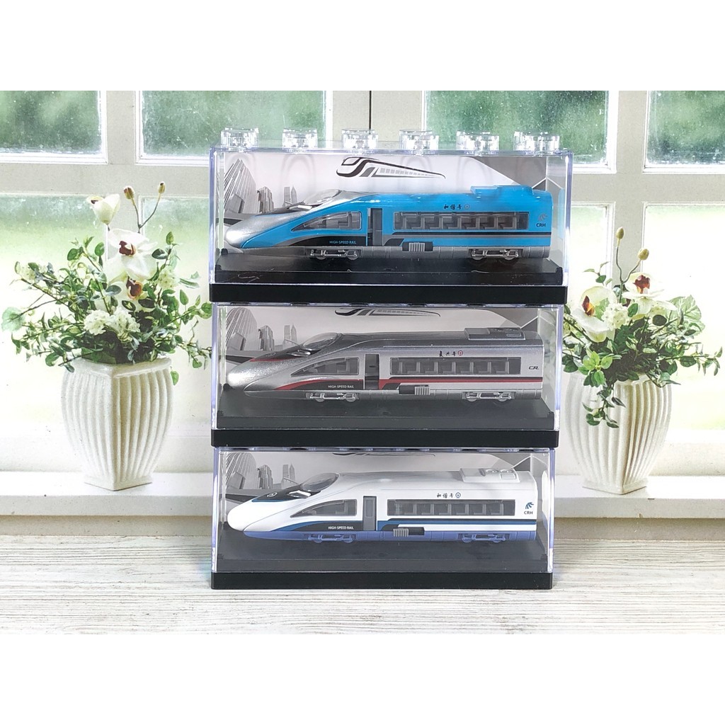 DIECAST MINIATUR MOBIL MAINAN KERETA API CEPAT JEPANG CASE AKRILIK MAINAN ANAK BAHAN BESI ALLOY