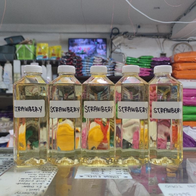 essen murni [Obral] Essen Biang Strawberry 1 Liter Stok Terbatas