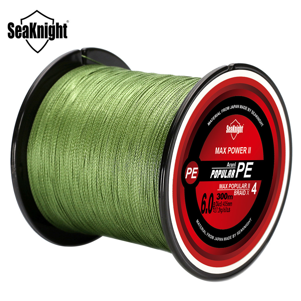SeaKnight Brand TriPoseidon Series 4 Strands 300M PE Braided Fishing Line 8-60LB Multifilament Fishi
