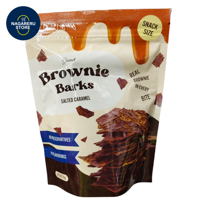 

Brownie barks salted caramel 70gr