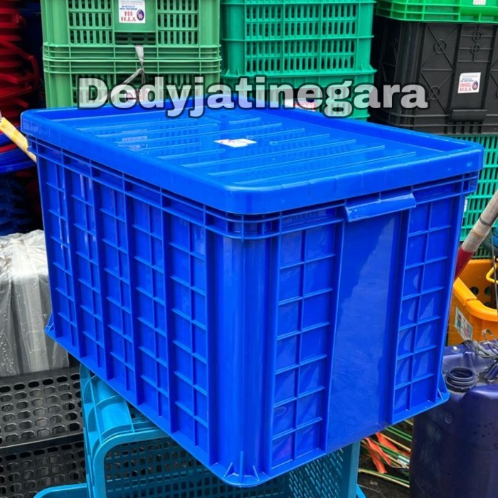 

Container Box Industri Hanata 2104-2103-2102 + Tutup - Biru, HNT 2102